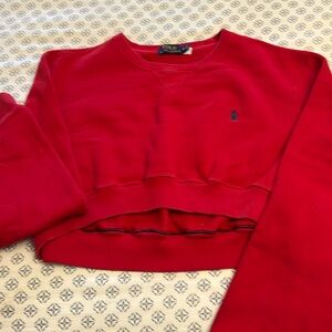 Polo crop sweater